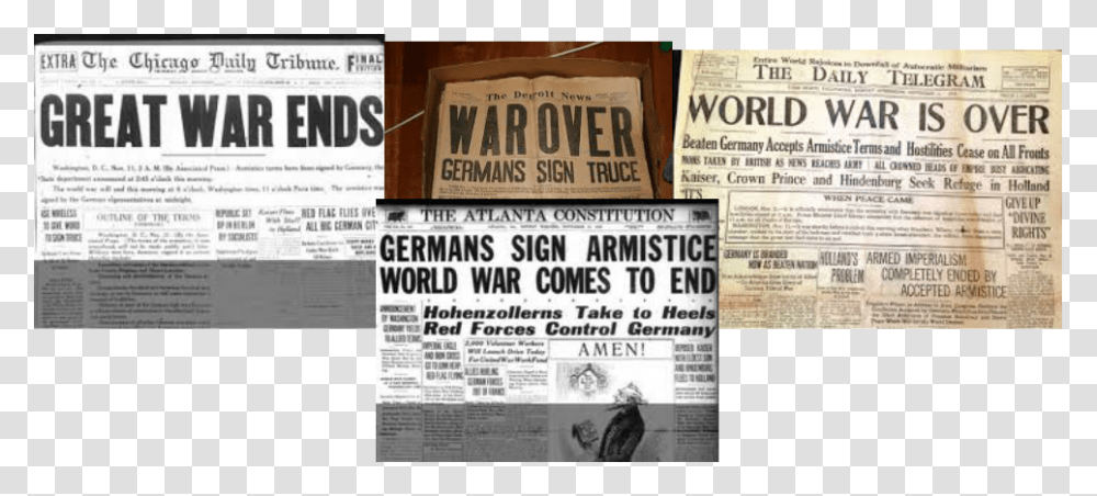 Picture End Of World War, Newspaper, Tabloid, Magazine Transparent Png