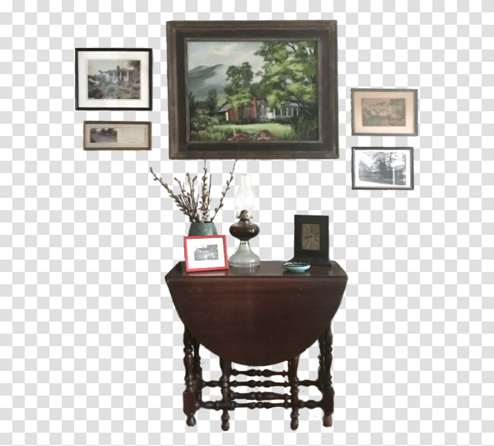 Picture End Table, Furniture, Monitor, Cabinet, Plant Transparent Png