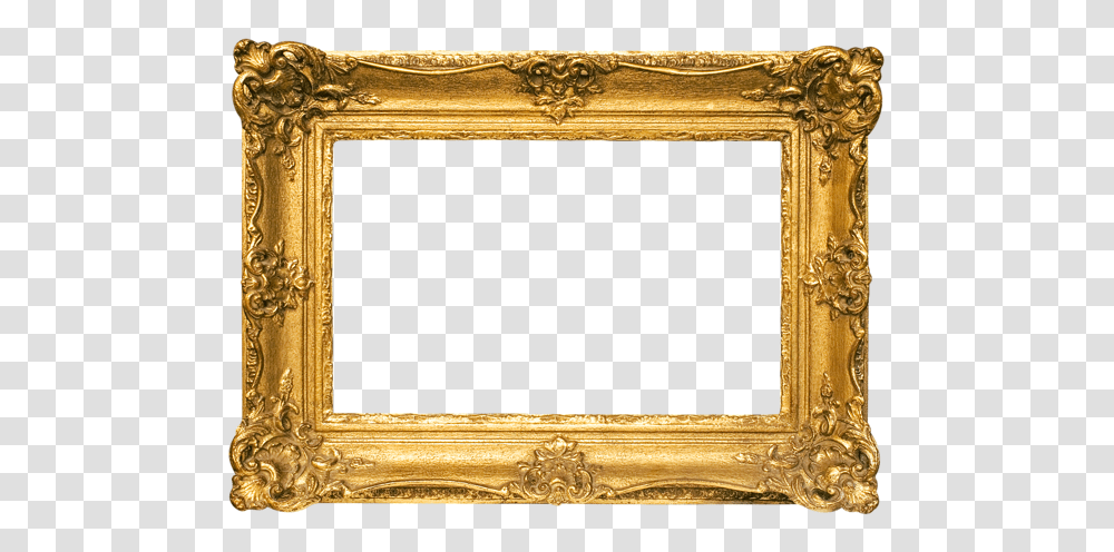 Picture Frame, Mirror, Painting, Gold Transparent Png