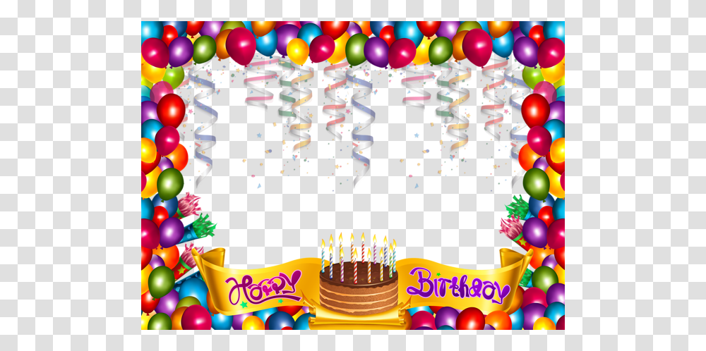 Picture Frame, Birthday Cake, Dessert, Food, Paper Transparent Png