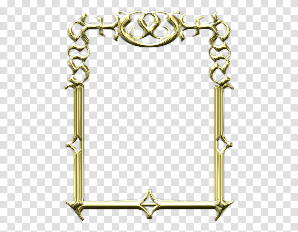 Picture Frame, Bronze, Bow, Gold, Screen Transparent Png
