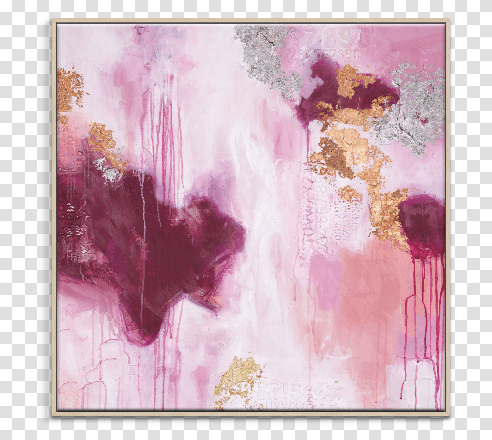 Picture Frame, Canvas, Modern Art, Painting, Purple Transparent Png