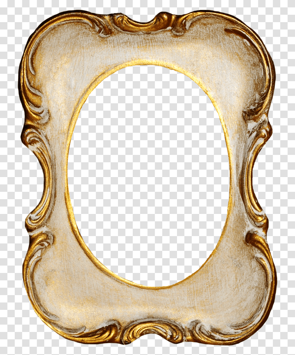 Picture Frame, Gold, Mirror, Oval, Bronze Transparent Png