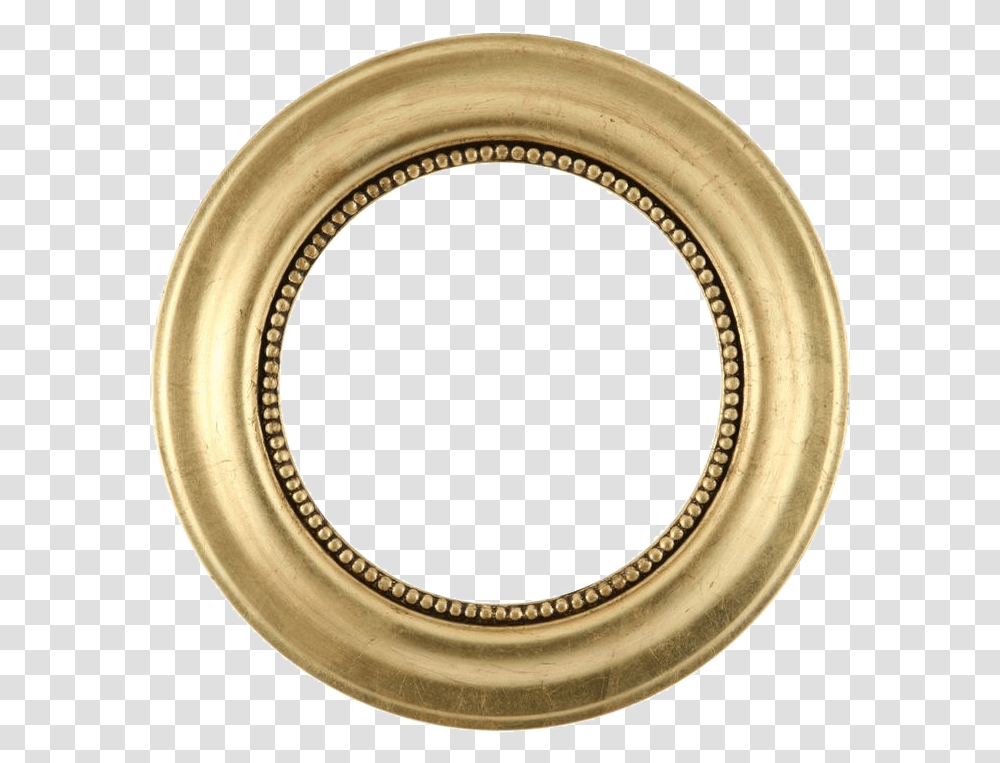 Picture Frame Mirror Gold Leaf Circle Background Circle Picture Frame, Window, Oval Transparent Png