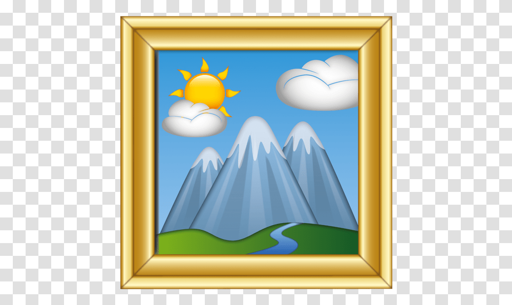 Picture Frame, Mountain, Outdoors, Nature Transparent Png