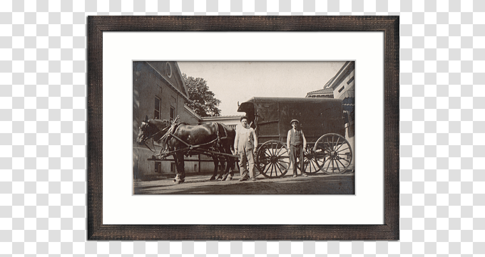 Picture Frame, Person, Horse, Carriage, Vehicle Transparent Png