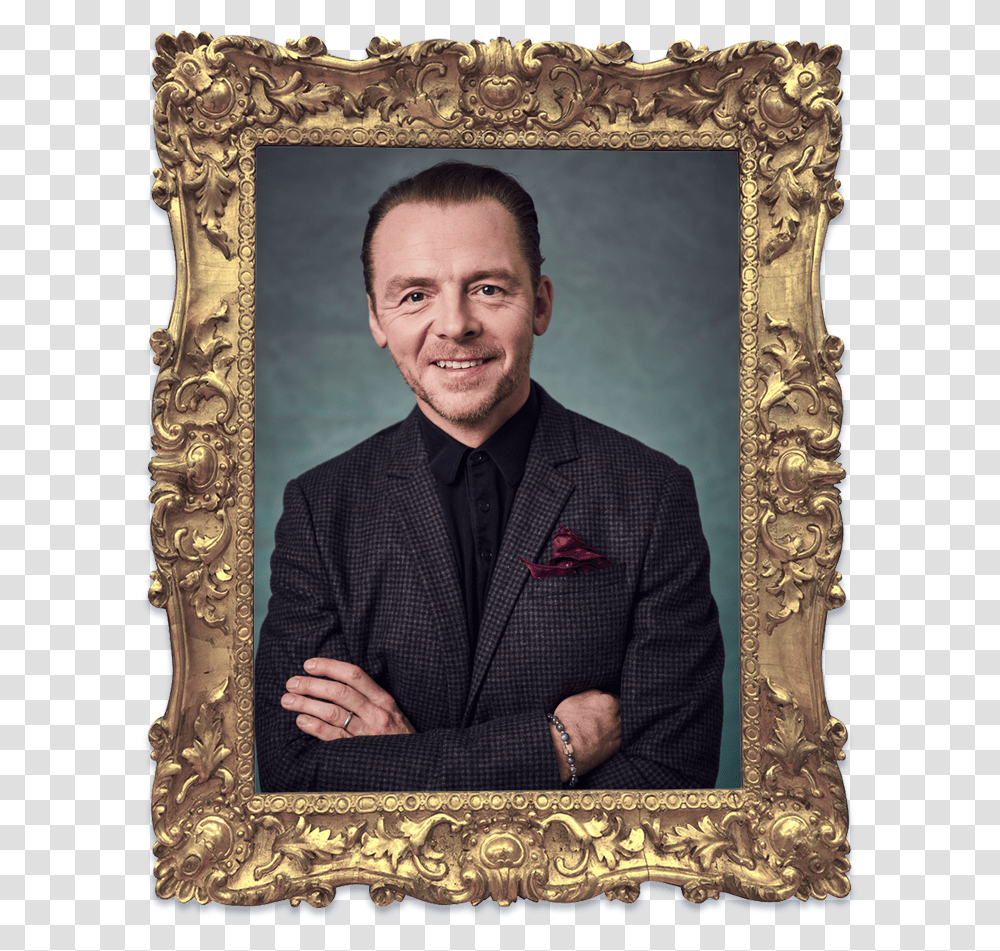 Picture Frame, Person, Suit, Overcoat Transparent Png