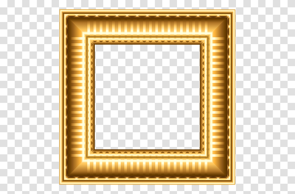 Picture Frame, Painting, Gold Transparent Png