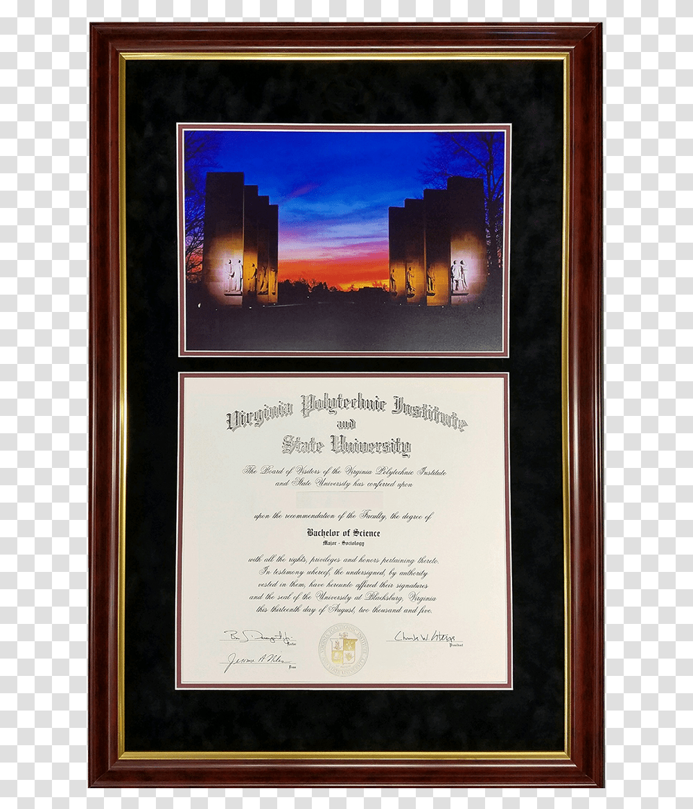 Picture Frame, Diploma, Document Transparent Png