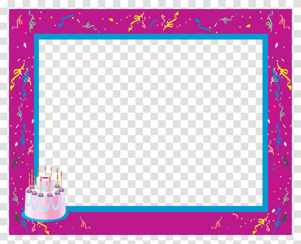 Picture Frame, Birthday Cake Transparent Png