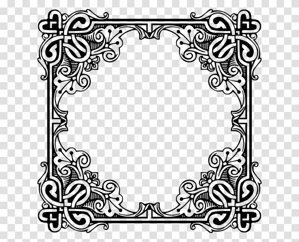 Picture Frameartsymmetry Medieval Frames And Borders, Floral Design, Pattern, Astronomy Transparent Png