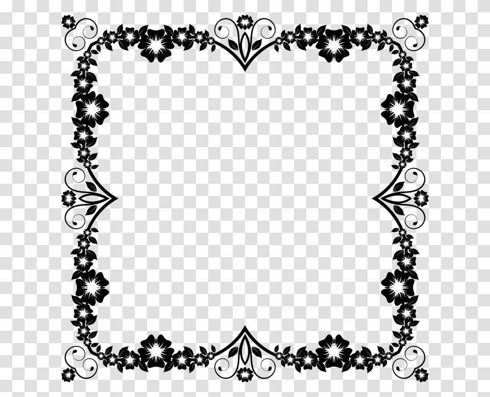 Picture Frameheartlove Frame Border Design Black And White, Oval, Lace, Pattern Transparent Png
