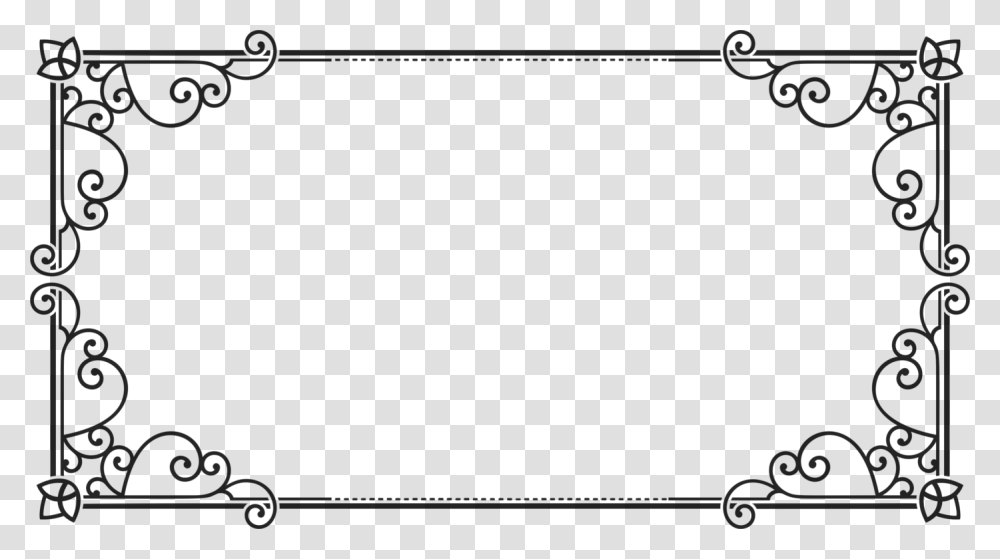 Picture Frameline Artangle Rectangle Shape Clipart Black And White, Gray, World Of Warcraft Transparent Png