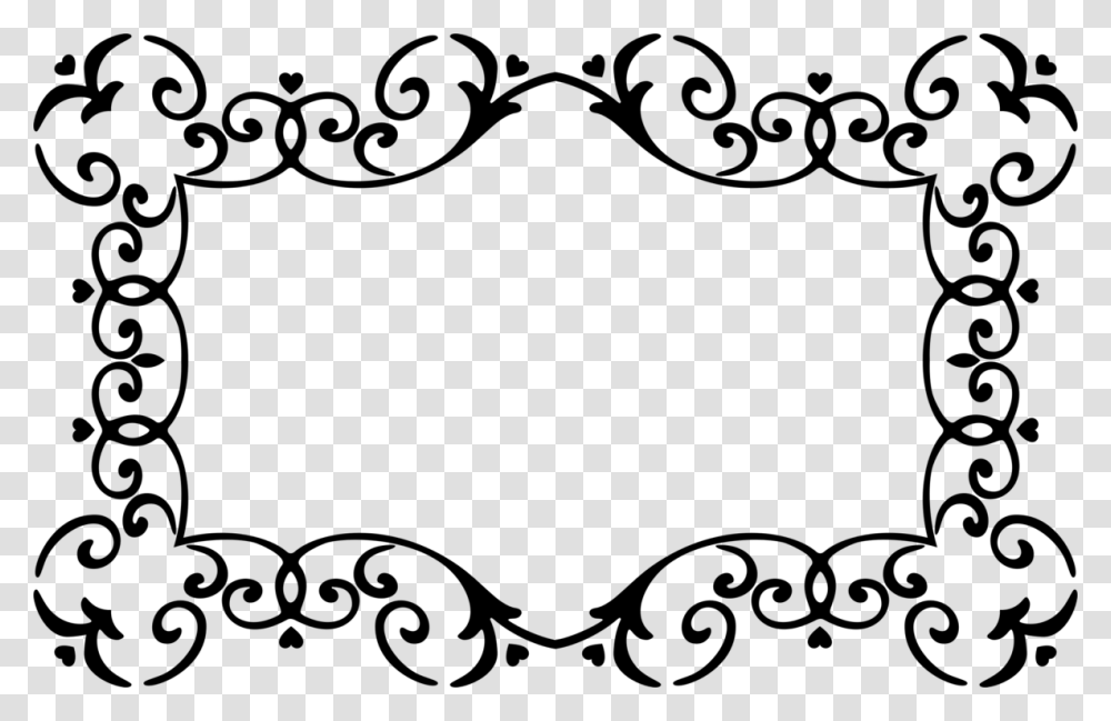 Picture Frameline Artornament Hearts Ornamental Frame, Gray, World Of Warcraft Transparent Png