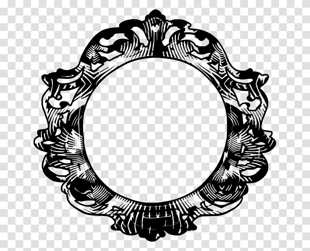 Picture Framemonochrome Photographyoval African Frame Circle, Gray, World Of Warcraft Transparent Png