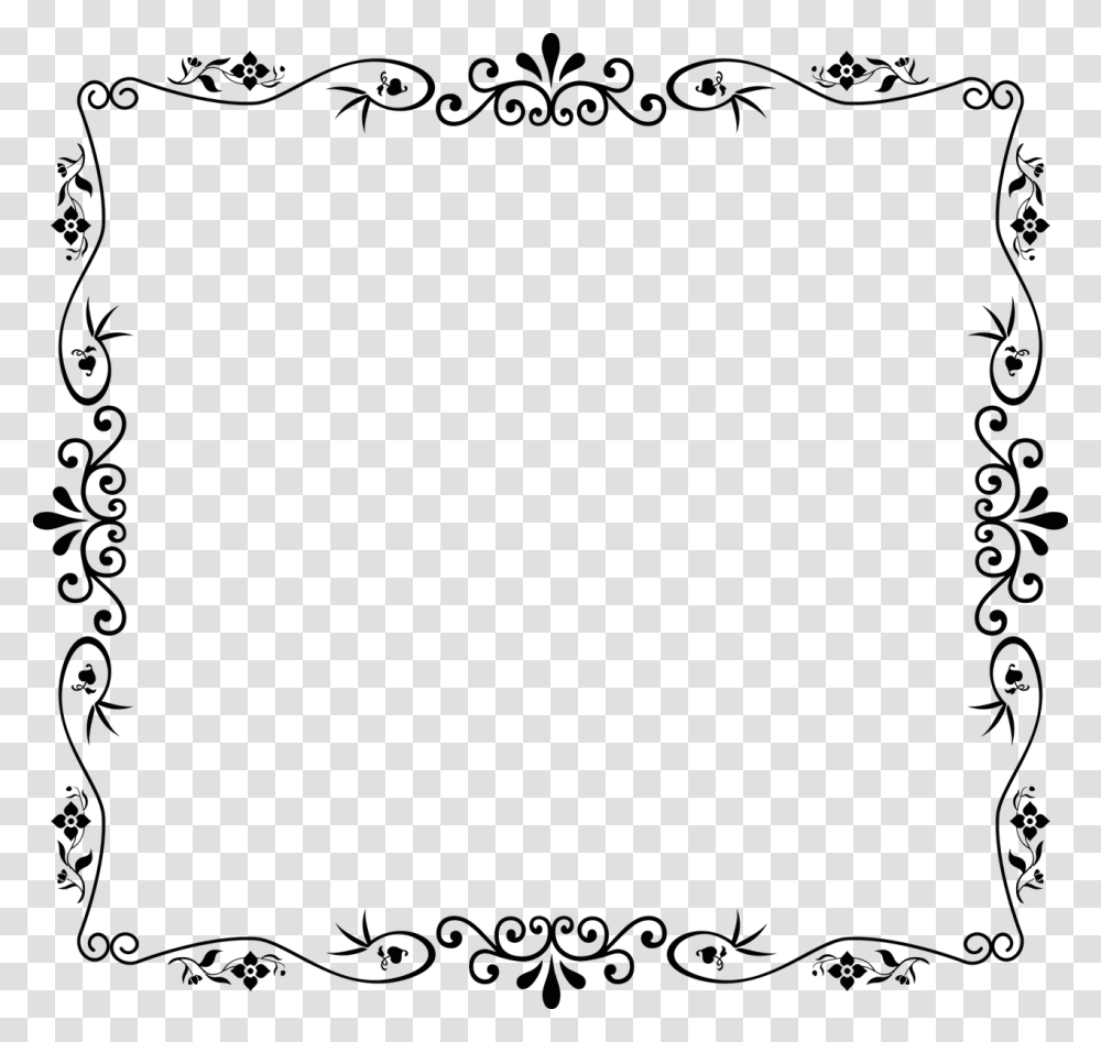 Picture Framemonochrome Photographytext Decorative Vintage Style Frame, Outdoors, Nature, Night, Outer Space Transparent Png