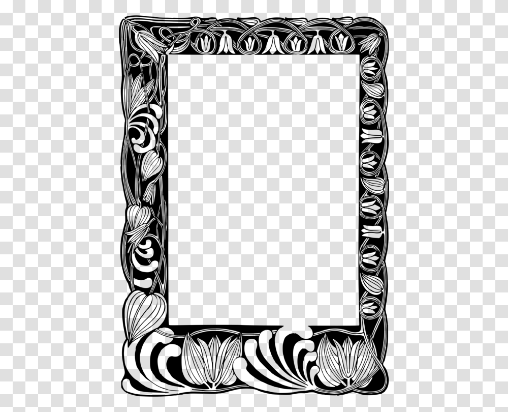 Picture Frames Borders And Frames Black And White Ornament Free, Gray, World Of Warcraft, Halo Transparent Png