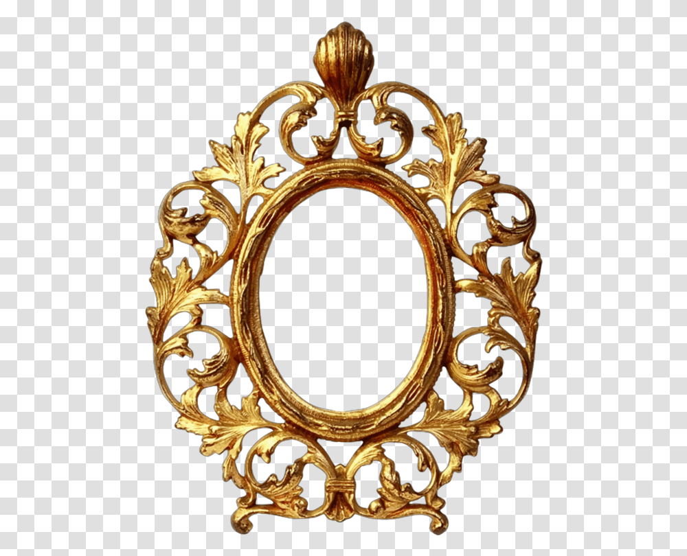 Picture Frames Decorative Arts Gold Ornament Mirror Gold Oval Frame Transparent Png