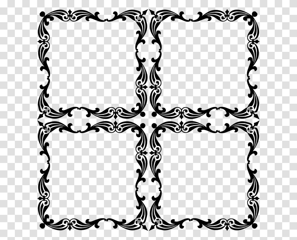 Picture Frames Floral Design Leaf, Gray, World Of Warcraft Transparent Png