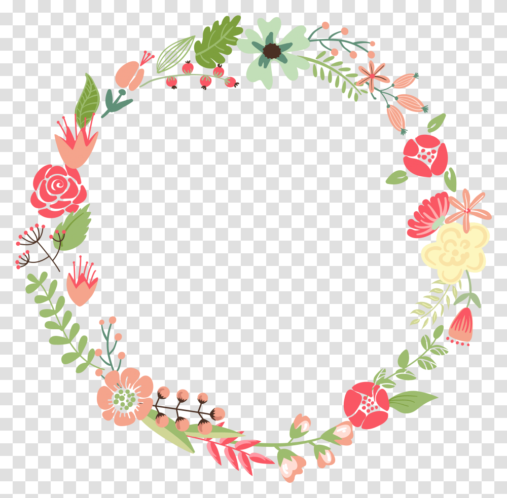 Picture Frames Flower Wreath Clip Art Flower Circle Background, Floral Design, Pattern, Graphics Transparent Png