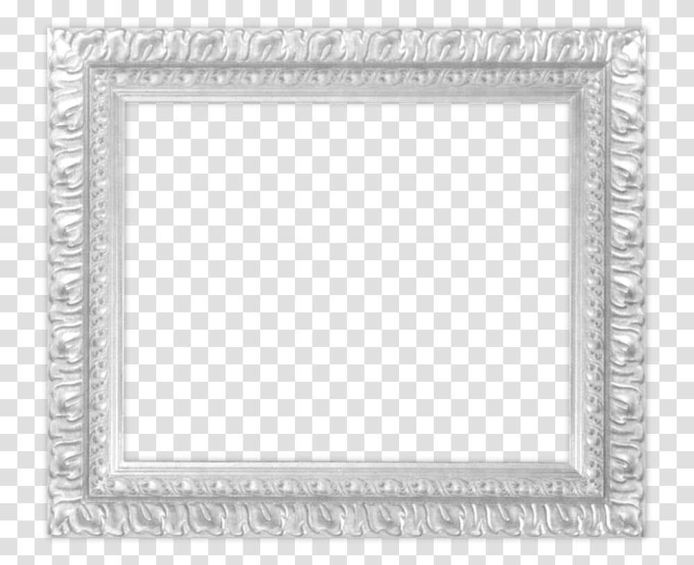 Picture Frames Silver Picture Frame, Rug, Blackboard Transparent Png