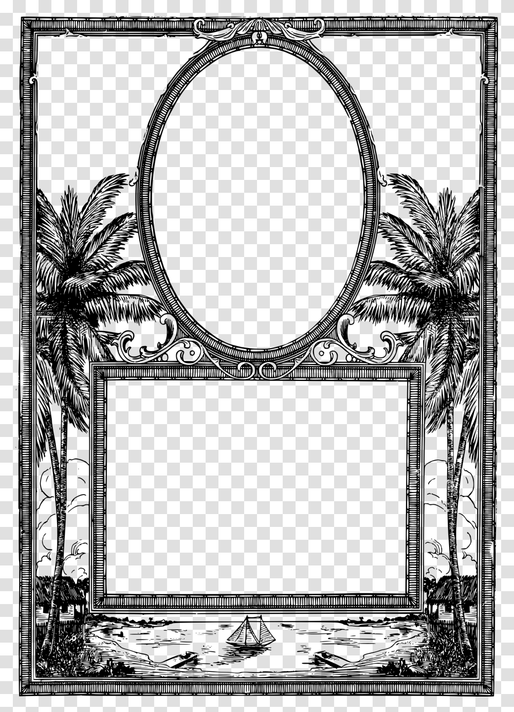 Picture Frames Window Tropical Climate Circle Ellipse Duel Photo Frame, Gray, World Of Warcraft Transparent Png