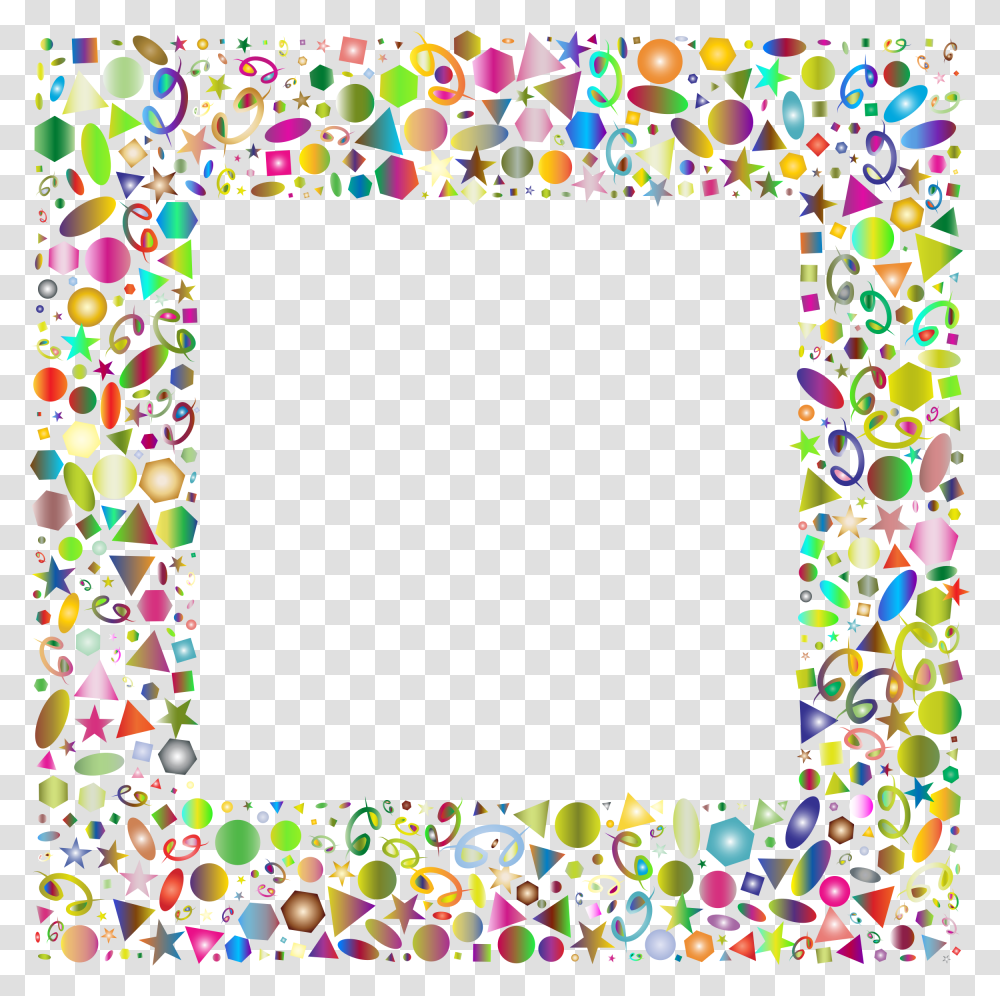 Picture Framesquaresymmetry Party Frame, Pattern, Collage, Poster, Advertisement Transparent Png