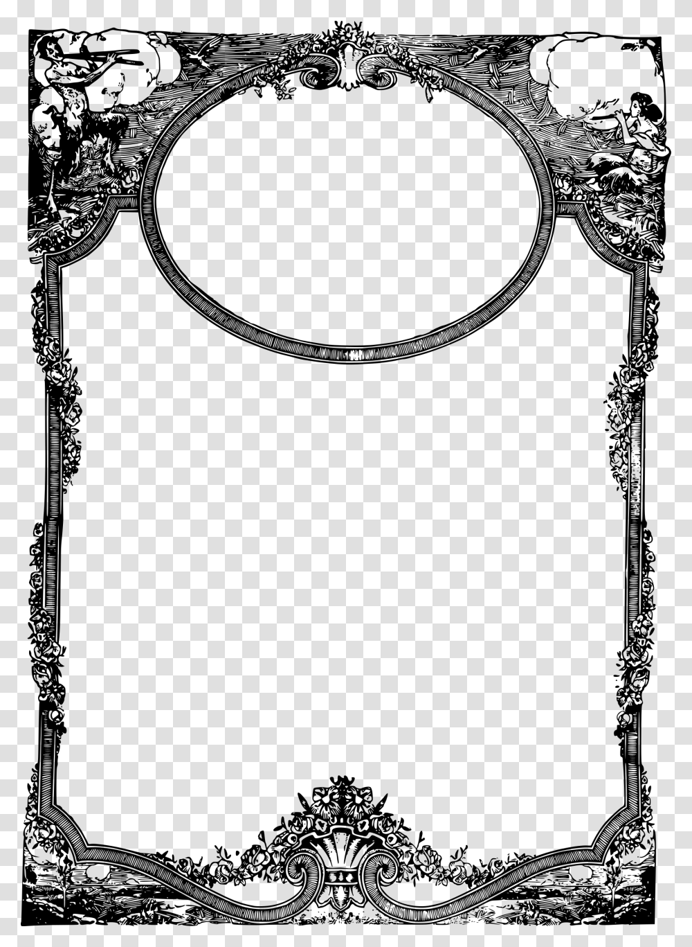 Picture Framevisual Artsmonochrome Photography Fantasy Frame, Gray, World Of Warcraft Transparent Png