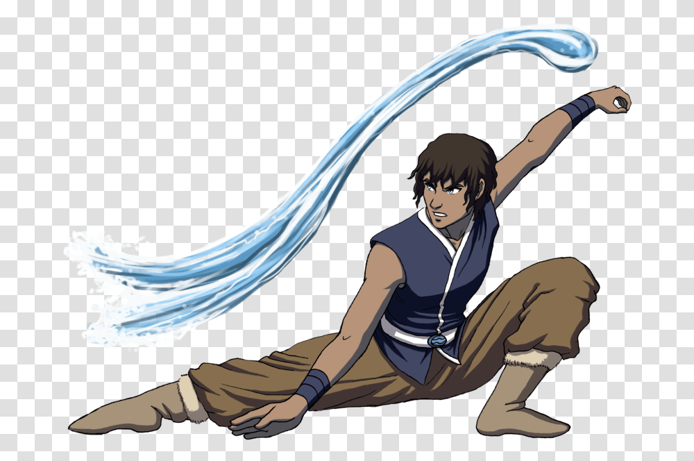 Picture Free Library Bender Drawing Water Water Bender, Comics, Book, Person, Human Transparent Png