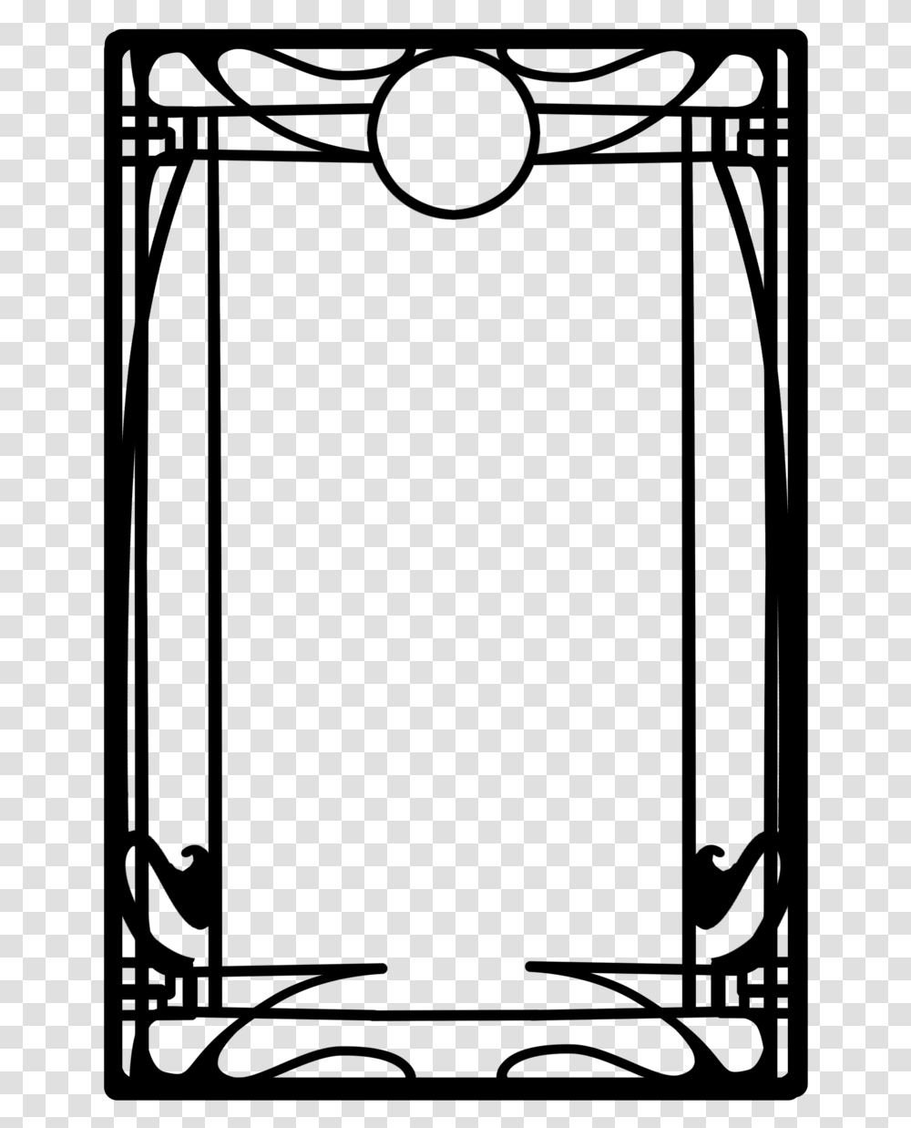 Picture Free Library Border Clipart Black And White Art Deco Border Black And White, Outdoors, Gray, Nature Transparent Png