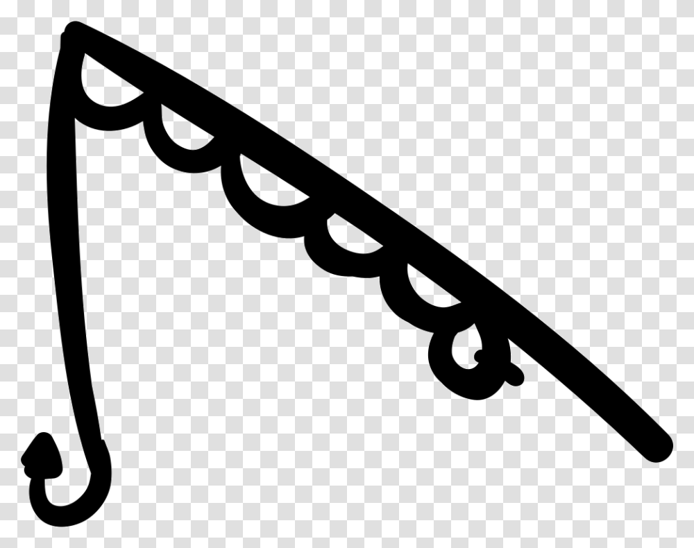 Picture Freeuse Fishing Rod With Svg Icon Canne Pche, Gun, Weapon, Weaponry, Silhouette Transparent Png