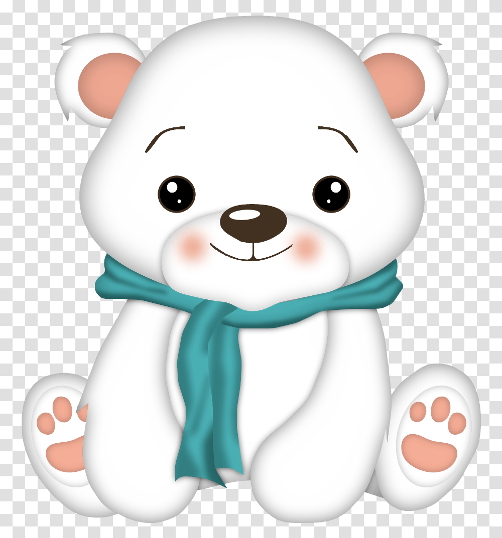 Picture Freeuse Kawaii Clipart Polar Bear Cute Polar Bear Clipart, Snowman, Outdoors, Face, Toy Transparent Png