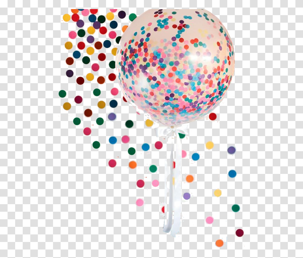 Picture Giant Confetti Balloon, Candy, Food, Lollipop, Paper Transparent Png