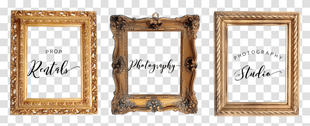 Picture Golden Frame, Mirror, Bronze Transparent Png
