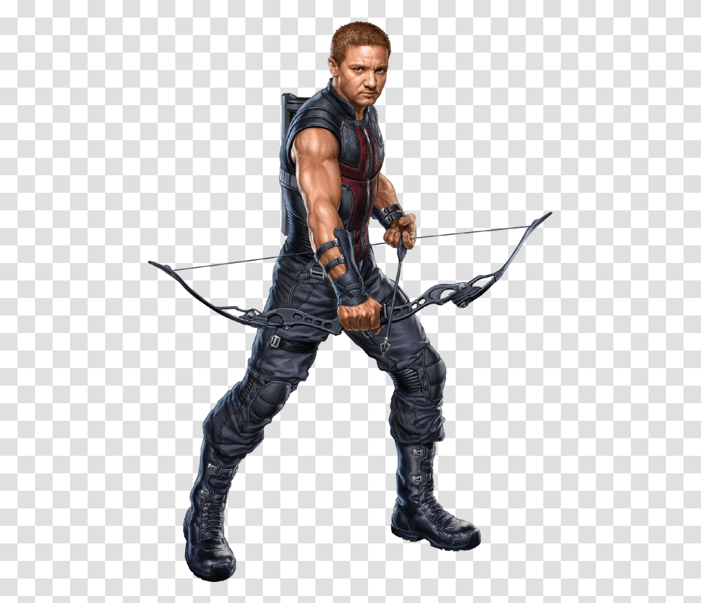 Picture Hawkeye And Black Panther, Person, Human, Ninja, Bow Transparent Png