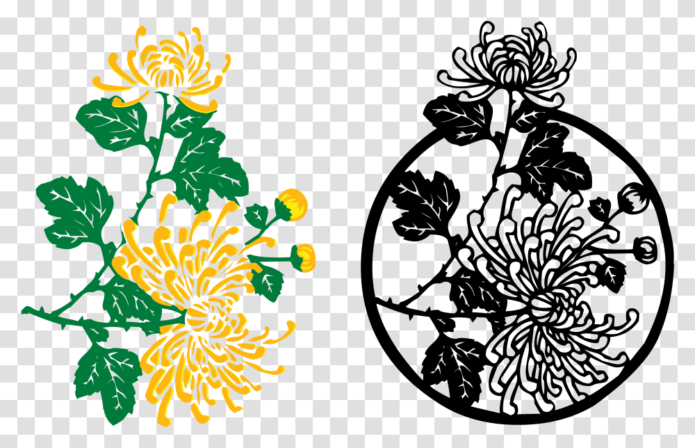 Picture Indicum Watercolor Painting Transprent Crisanthamum Illustration, Floral Design, Pattern Transparent Png