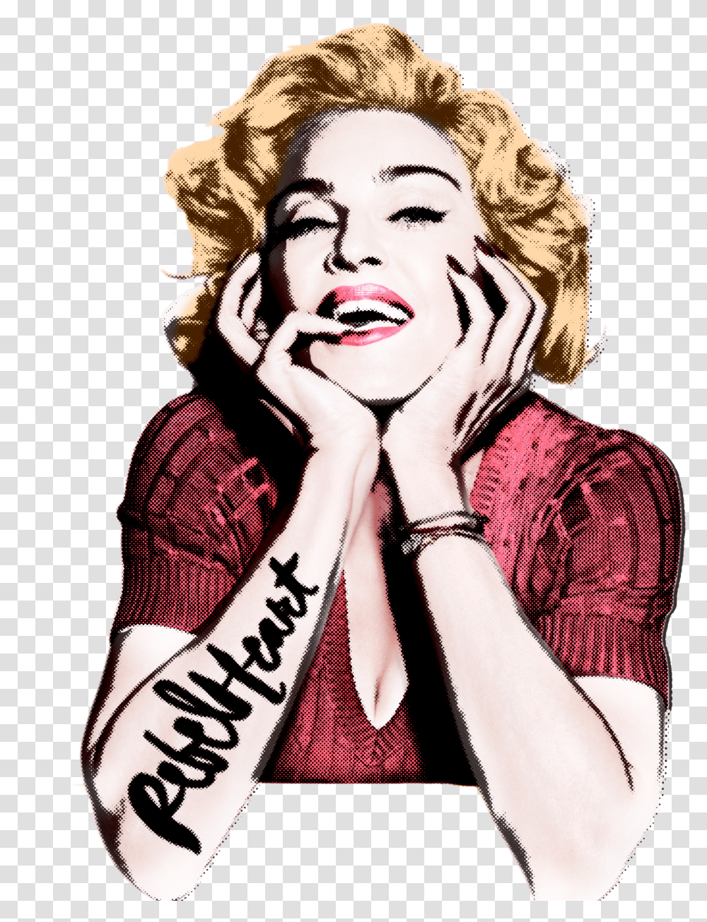 Picture Madonna Rebel Heart Print, Drawing, Person, Modern Art, Graphics Transparent Png