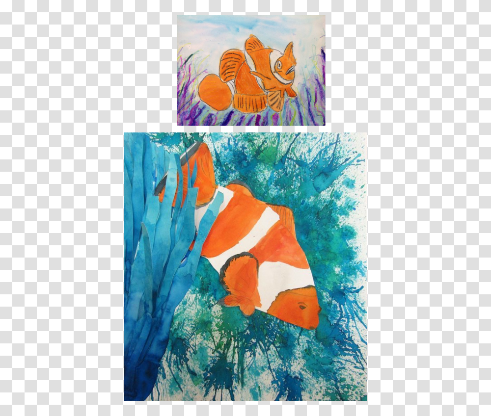 Picture Modern Art, Animal, Fish, Sea Life, Amphiprion Transparent Png