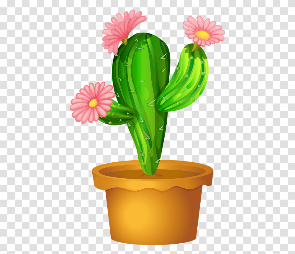 Picture My Garden Valley Cactus With Flower Clipart, Plant, Daisy, Daisies, Blossom Transparent Png
