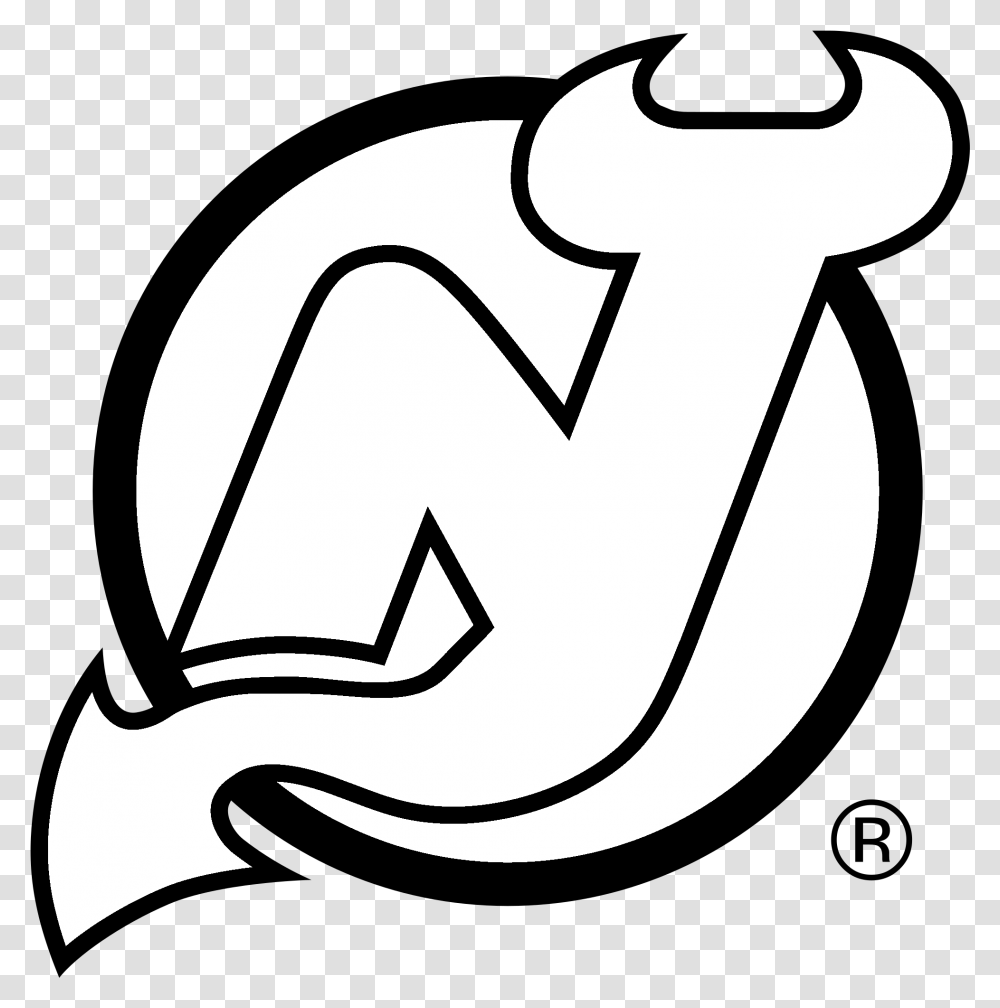 Picture New Jersey Devils Logo, Symbol, Trademark, Text, Label Transparent Png