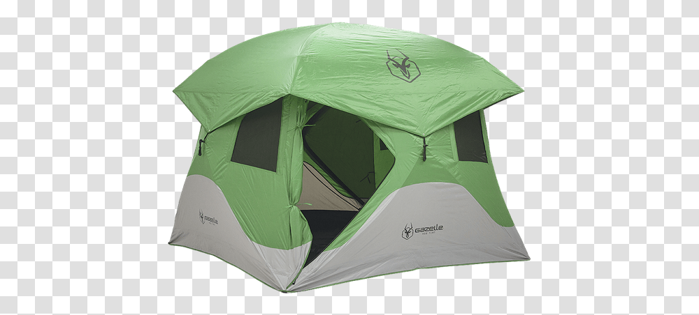 Picture Of 4 Person Gazelle T4 Hub Tent Green Gazelle Tent, Mountain Tent, Leisure Activities, Camping Transparent Png