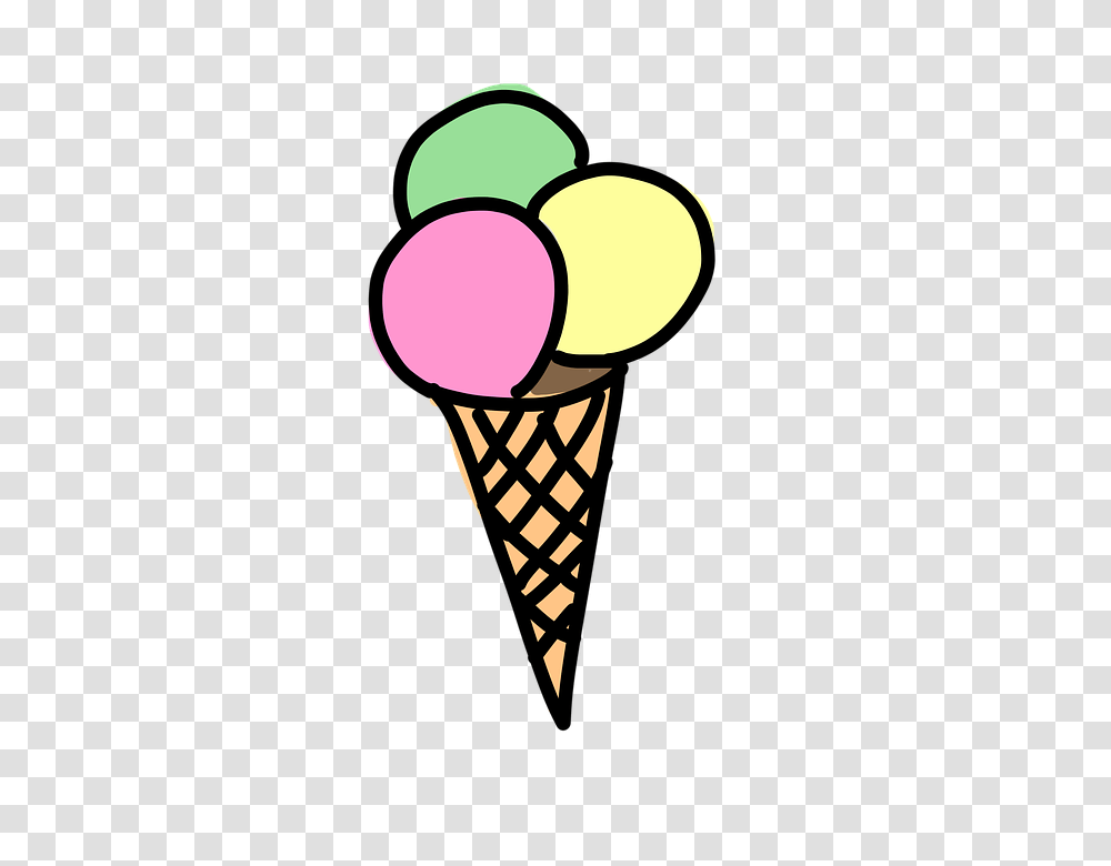 Picture Of A Ice Cream Cone Group With Items, Dessert, Food, Creme, Lamp Transparent Png