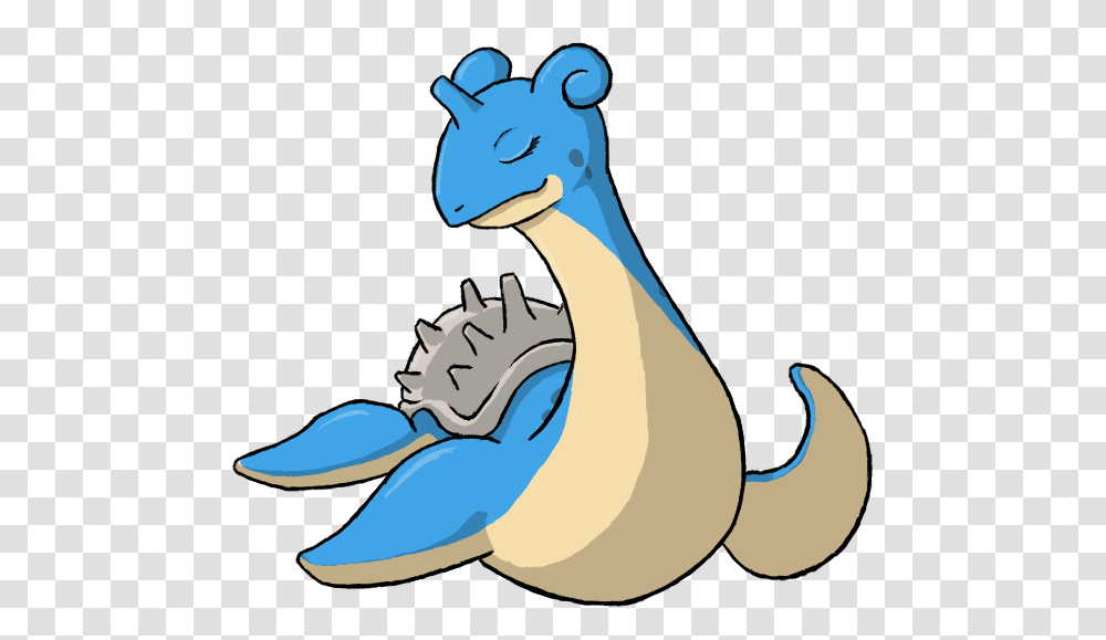 Picture Of A Lapras With Topless Girl Pokemon Lapras, Animal, Mammal, Art, Bird Transparent Png