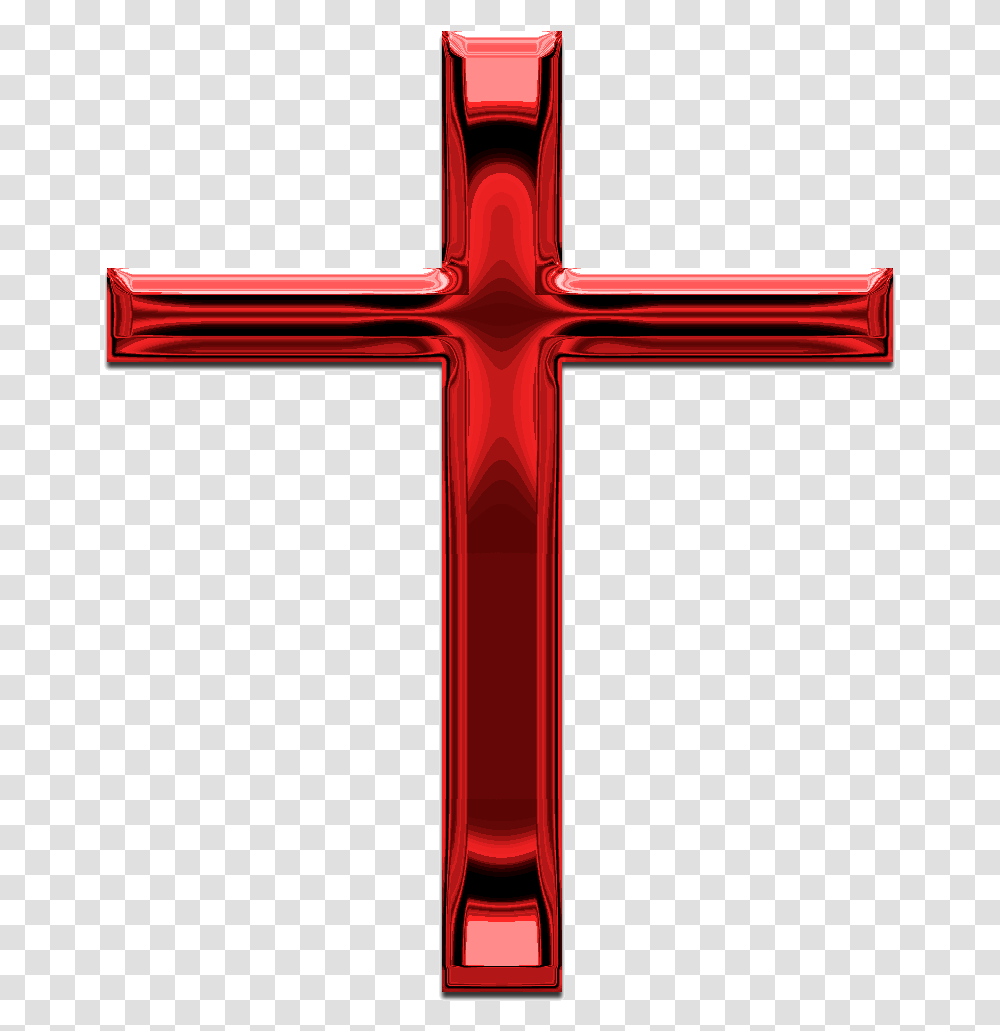 Picture Of A Red Cross Red Christian Cross, Crucifix Transparent Png