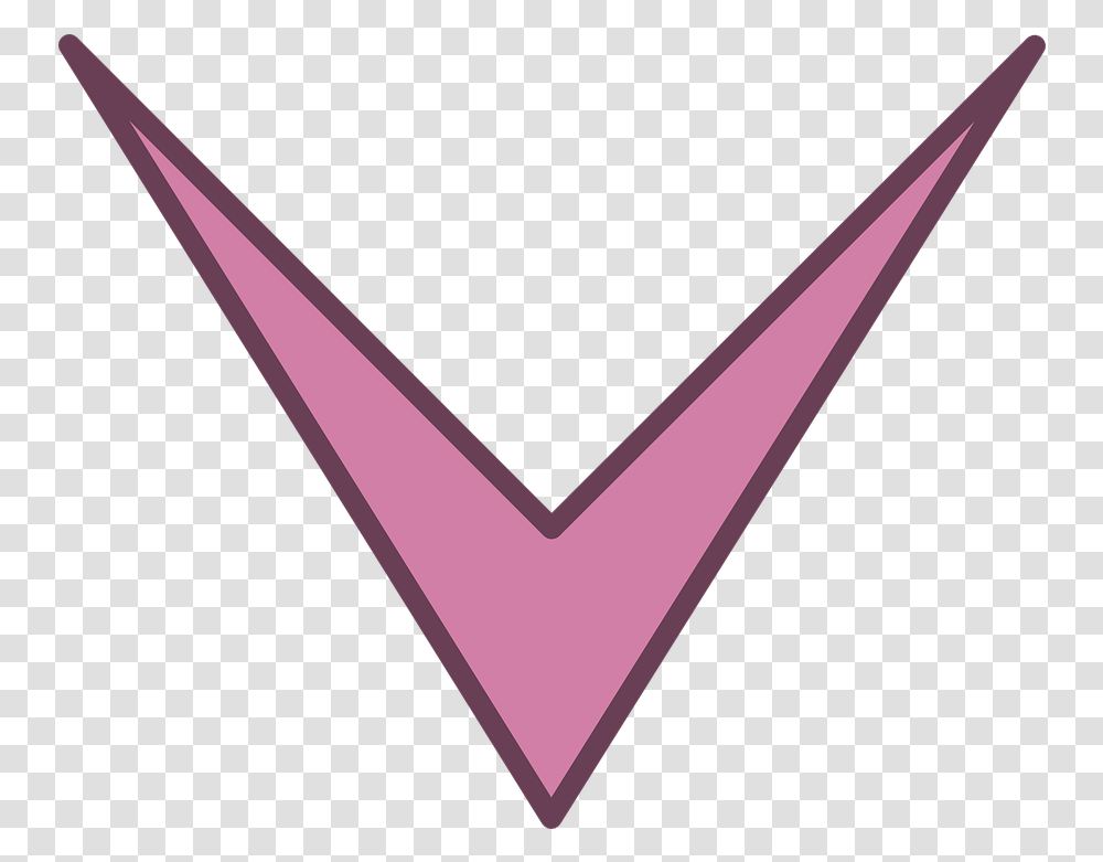 Picture Of An Arrow Pointing Down 28 Buy Clip Art Pink Down Purple Arrow, Triangle, Paper, Heart Transparent Png