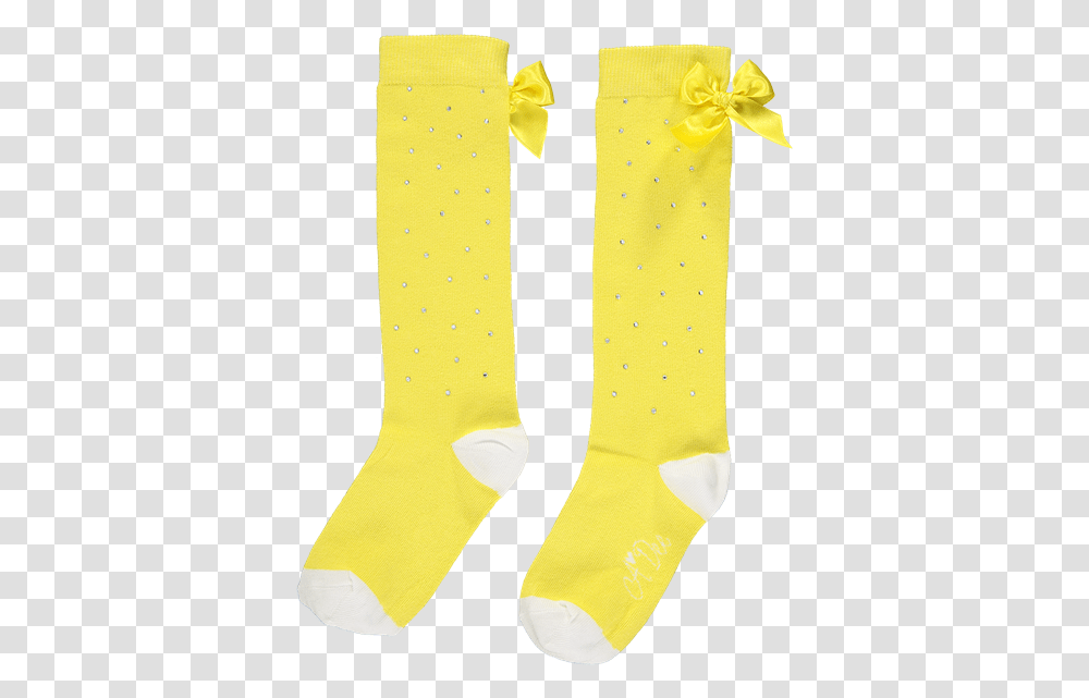 Picture Of Ariana Dee Yellow Sparkle Knee Socks Sock, Apparel, Shoe, Footwear Transparent Png