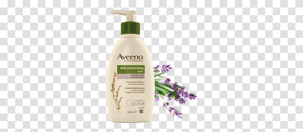Picture Of Aveeno Daily Moisturising Lotion With Lavender Aveeno Body Lotion Lavender, Bottle, Shaker, Shampoo Transparent Png