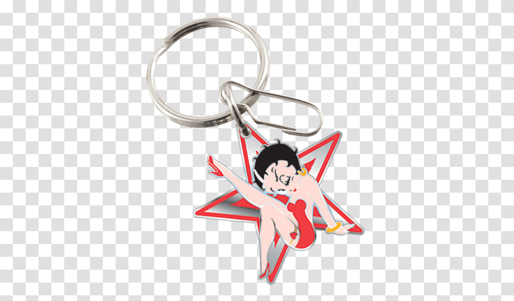 Picture Of Betty Boop Star Enamel Key Chain Spider Man Metal Keychain, Light Transparent Png
