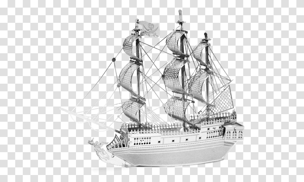 Picture Of Black Pearl Pirate Pirates Ship Diy, Boat, Vehicle, Transportation Transparent Png