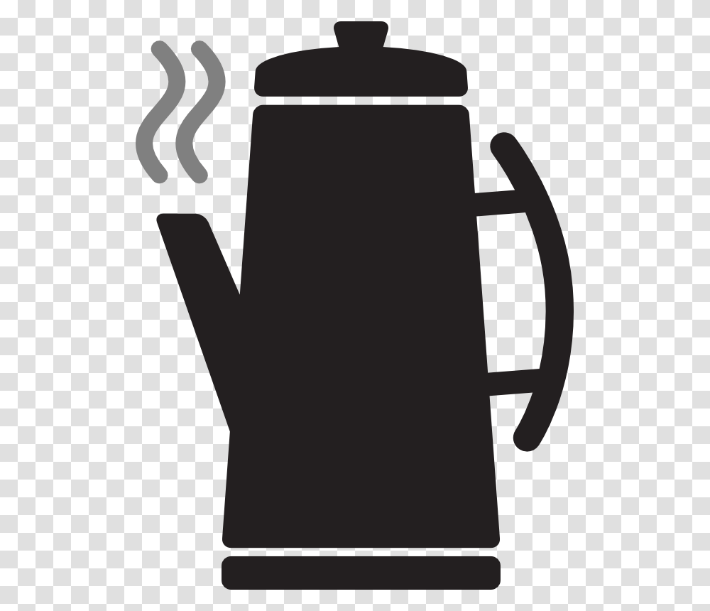 Picture Of Coffee Pot, Silhouette, Jug, Stencil Transparent Png